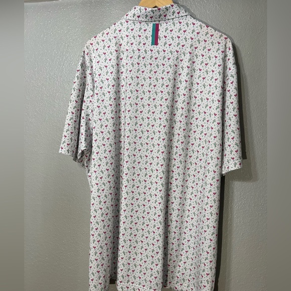 Rhoback White and Pink Polo Shirt - Picture 4 of 4